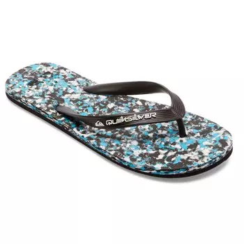 Сандалии Quiksilver Molokai Layback Textured, цвет Black/Blue/Blue