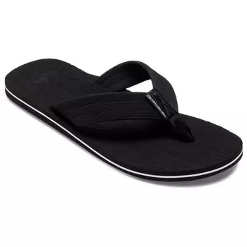 Сандалии Quiksilver Molokai Layback Textured, цвет Black/White/Black