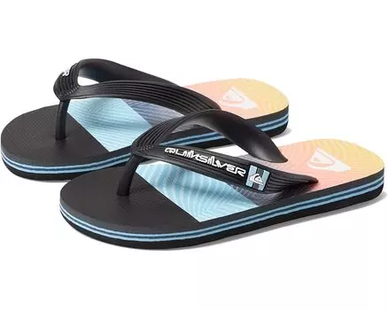Сандалии Quiksilver Molokai Panel, цвет Black/Orange/Grey