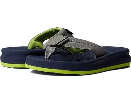 Сандалии Quiksilver Quiksilver Oasis Flip Flops, цвет Grey/Green/Blue