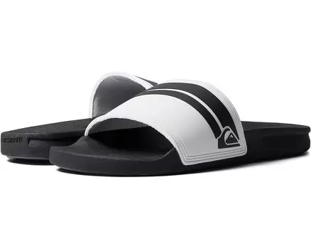 Сандалии Quiksilver Rivi Slide, цвет White/Black/White