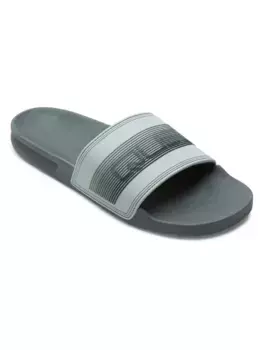 Сандалии Quiksilver "Rivi Wordmark Slide", серый
