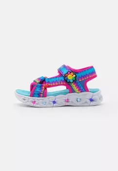 Сандалии Rainbow Print Lighted Flower Details Skechers, мультиколор