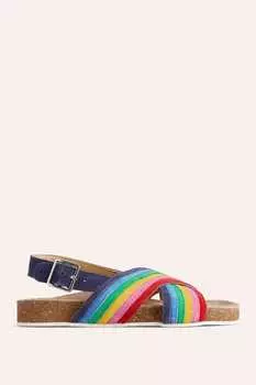 Сандалии Rainbow с перекрестными ремешками Boden, синий