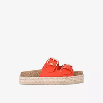 Сандалии Raquel из искусственной кожи на веревочной подошве Kg Kurt Geiger, оранжевый