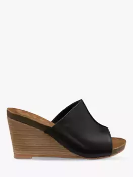Сандалии Ravel Corby Leather Wedge, черный