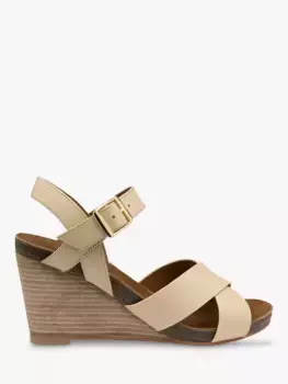 Сандалии Ravel Kelty Leather Wedge, цвет nude