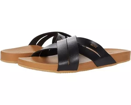 Сандалии Reef Cushion Spring Bloom, цвет Black/Tan