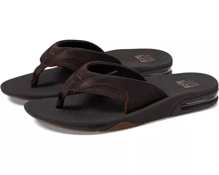 Сандалии Reef Fanning Leather, цвет Dark Brown