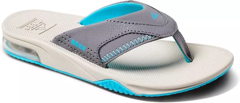 Сандалии Reef Kids Fanning, цвет Grey/Aqua/Oak