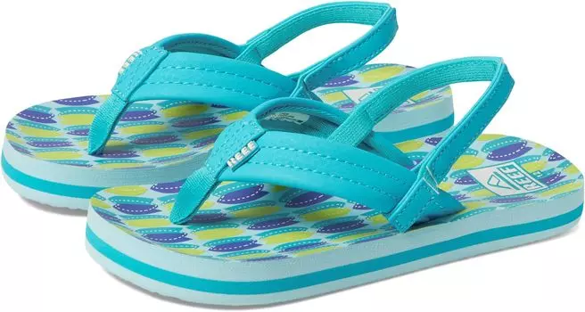 Сандалии Reef Little Ahi, цвет Blue Fish