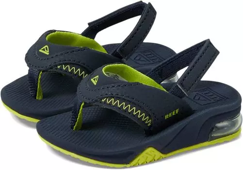 Сандалии Reef Little Fanning, цвет Lime/Navy