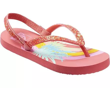 Сандалии Reef Reef Lil Stargazer Prints Flip Flop, цвет Pineapple Rainbows