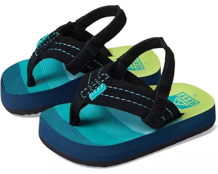 Сандалии Reef Reef Little Ahi Flip Flop, цвет Aqua/Green