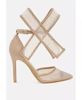 Сандалии Regenta на шпильке с большим бантом London Rag, бежевый