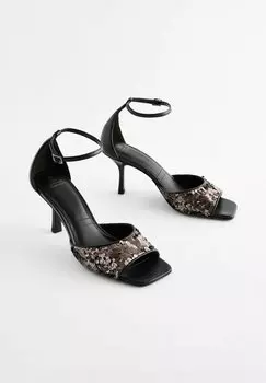 Сандалии REGULAR FIT FOREVER COMFORT OPEN TOE SEQUIN Next, черный