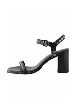 Сандалии REGULAR FIT-FOREVER COMFORT SQUARE TOE HARDWARE DETAIL BLOCK - High heeled sandals Next, черный