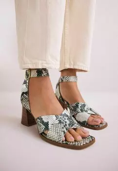 Сандалии REGULAR FIT - SIGNATURE CROSS-OVER DETAIL ANKLE STRAP BLOCK Next, серый