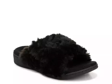 Сандалии Relax II Vionic, Black Faux Fur