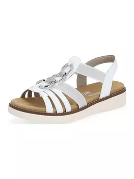Сандалии remonte, цвет wei/silber
