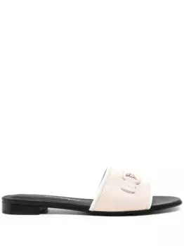 Сандалии Rhodes Gancini с логотипом Ferragamo, черный