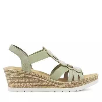 Сандалии Rieker 619B2-52 Green, зеленый