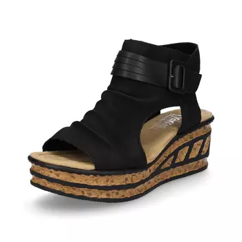 Сандалии rieker Keilsandalette, черный