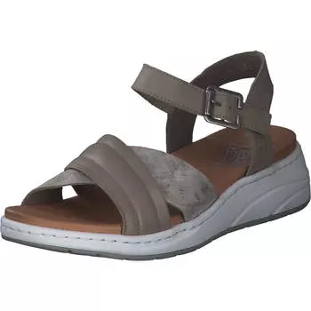 Сандалии rieker Keilsandaletten, цвет seal/rose-metallic