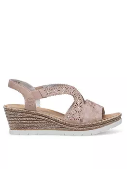 Сандалии Rieker, розовый