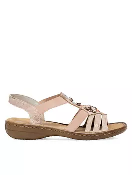 Сандалии Rieker, розовый