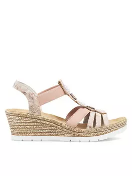 Сандалии Rieker, розовый