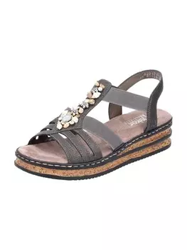 Сандалии rieker, серый