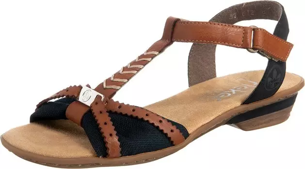 Сандалии Rieker, темно-синий/коричневый