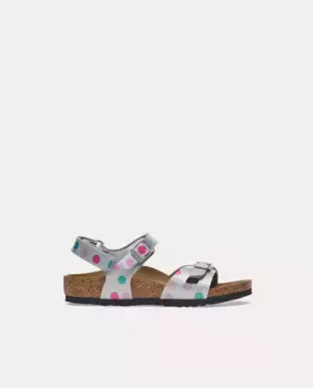 Сандалии Rio KIDS Birko с металлическим цветком Topitos Birkenstock, серый