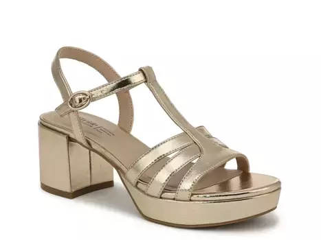 Сандалии Rio Platform Lifestride, Gold Metallic