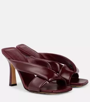 Сандалии Riva 90 из кожи Bottega Veneta, Barolo