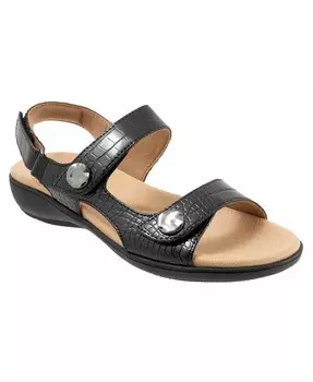 Сандалии Romi Croco Trotters, черный