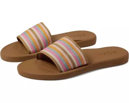 Сандалии Roxy Beachie Breeze, цвет Tan/Crazy Pink