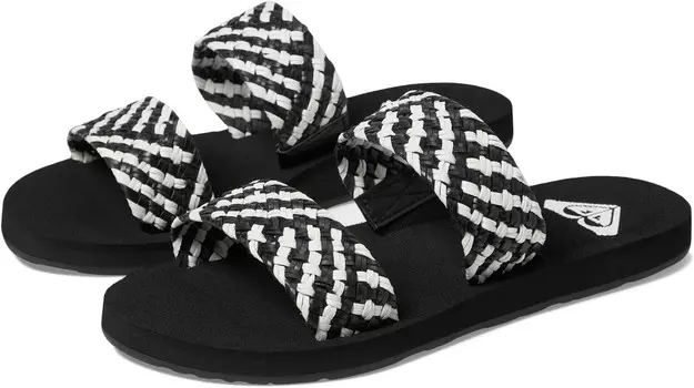 Сандалии Roxy Porto Slide, цвет Black/White