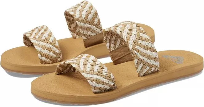 Сандалии Roxy Porto Slide, натуральный