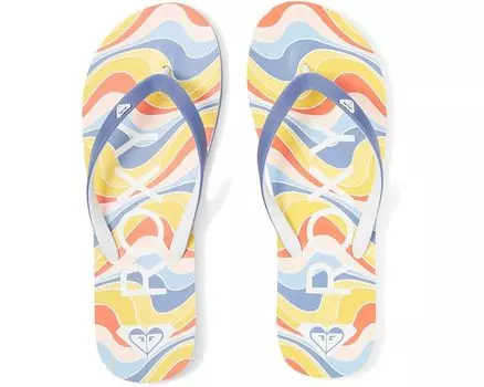 Сандалии Roxy Tahiti VII, цвет Shady Blue/Orange