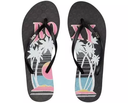 Сандалии Roxy Viva Stamp II, цвет Black Graphic