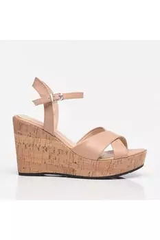 Сандалии - Розовый - На Танкетке Hoti