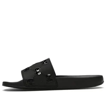 Сандалии rubber gg slide 'black' Gucci, черный