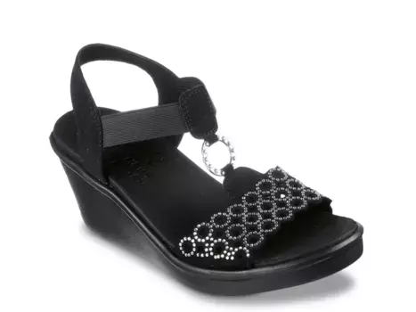 Сандалии Rumble On Queen B2 Wedge Sandal Skechers, черный