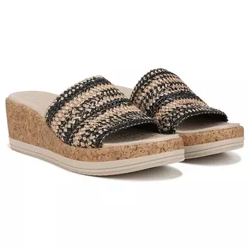 Сандалии Runaway на танкетке среднего/широкого размера Bzees, черный