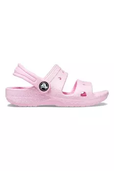 Сандалии с эффектом блесток Crocs, розовый
