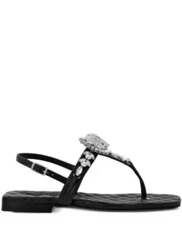 Сандалии с декором Skull Philipp Plein, черный