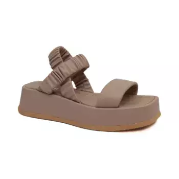 Сандалии с добавлением кожи Pollini, коричневый