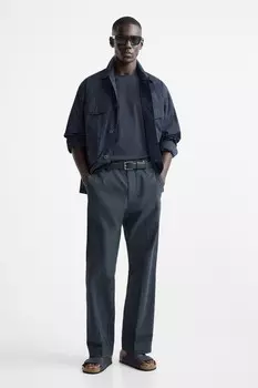 Сандалии с двумя резинками ZARA, синий